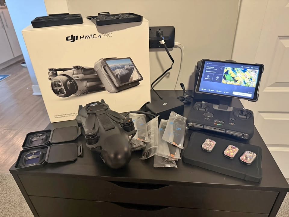 Dji Mavic 4 Pro, Dji Mavic 3 Pro, Dji Air 3s,  Dji Mini 5 Pro,   Dji Neo 2, Dji Avata 2, Dji Flip, Dji Mini 4 Pro, Dji Mavic 3e, Dji Matrice 4e, Dji Matrice 4t Drones