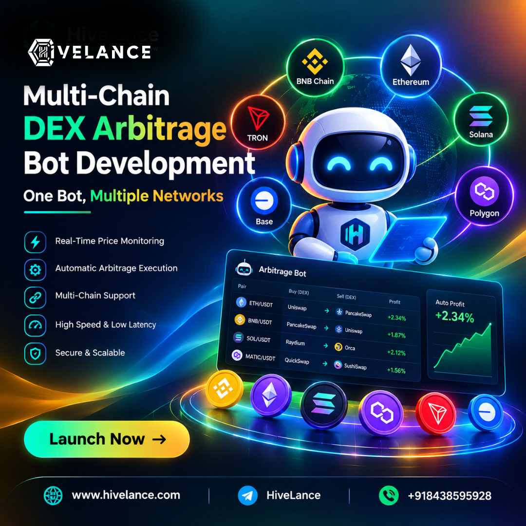 Multi-chain & Multi-dex Arbitrage Trading Bot Development – Built For Defi
